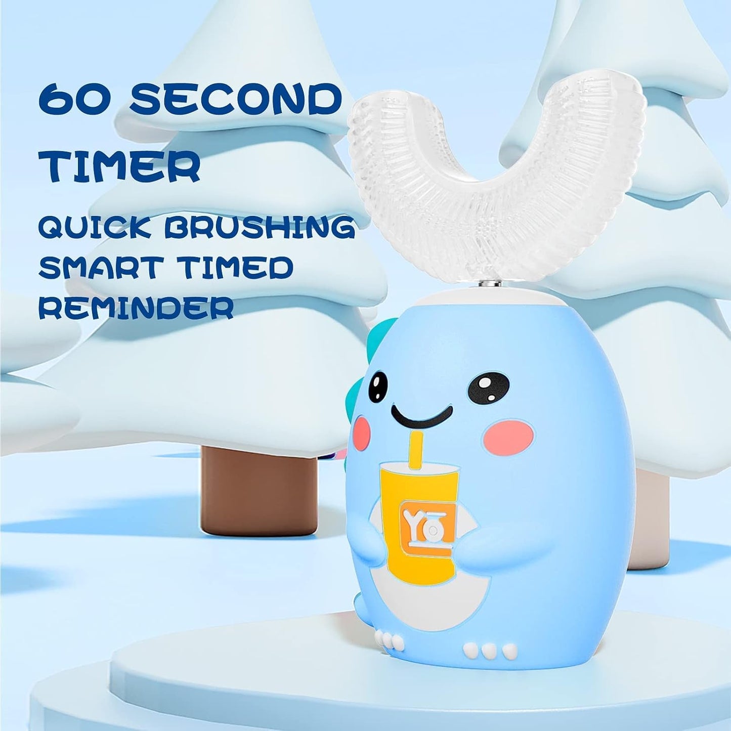 PearlyPals™ Kids' 360° U-Shaped Sonic Toothbrush